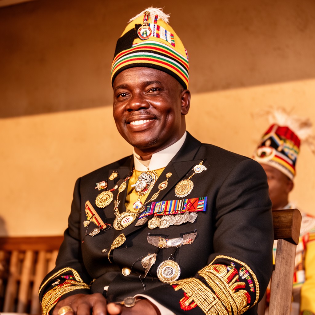AI-generated illustration of Mswati III