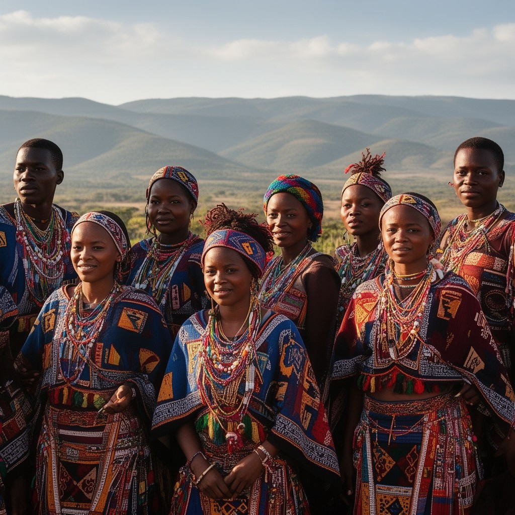 AI-generated illustration of Swazi people