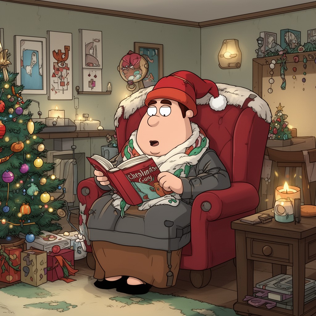 AI-generated illustration of Christmas Guy