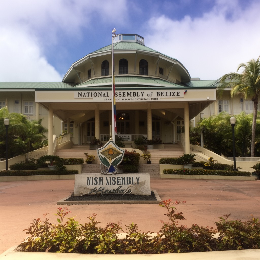 AI-generated illustration of National Assembly of Belize