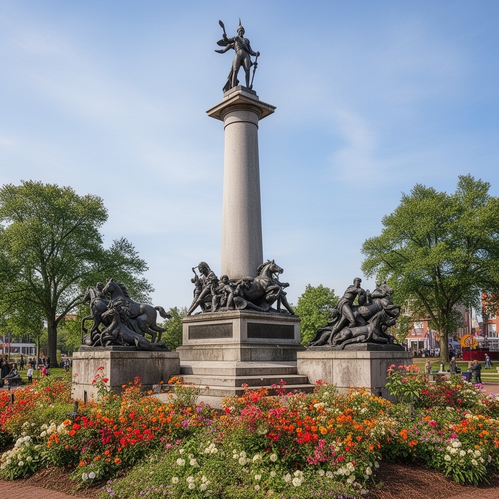 AI-generated illustration of Yorktown Victory Monument