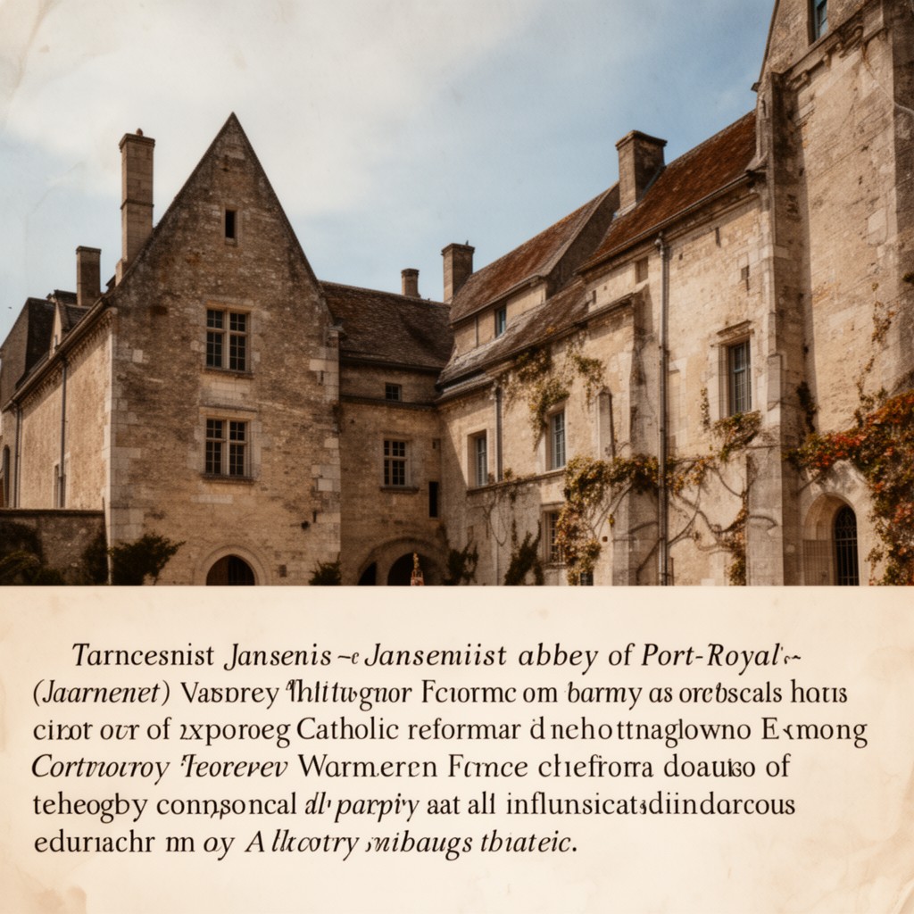 AI-generated illustration of Jansenist abbey of Port-Royal