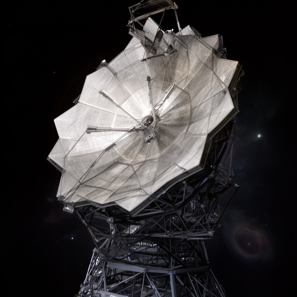 AI-generated illustration of James Webb Space Telescope