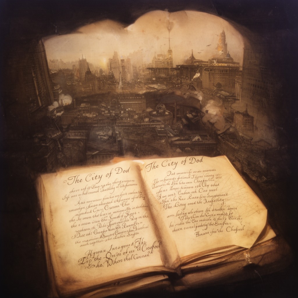 AI-generated illustration of The City of God