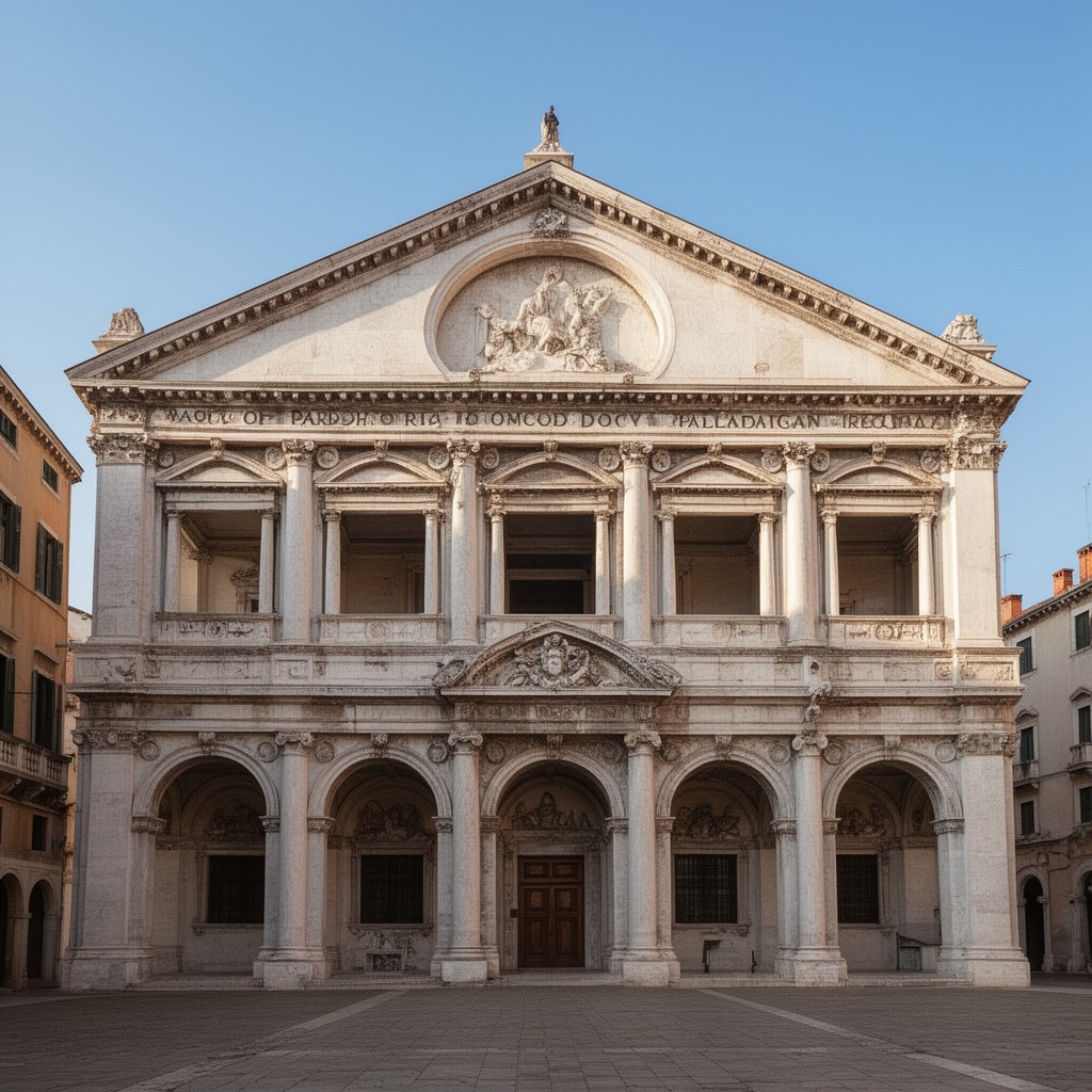 AI-generated illustration of Basilica Palladiana