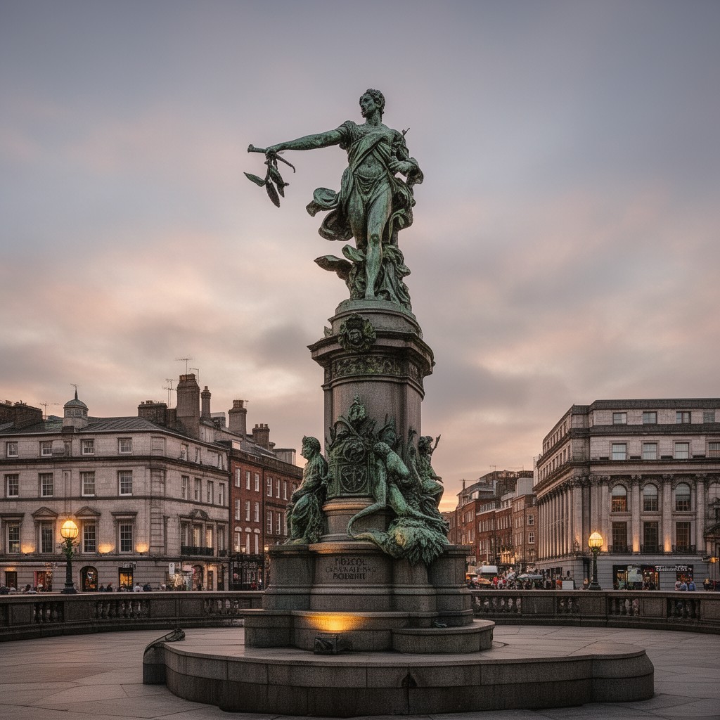 AI-generated illustration of Fidelity statue