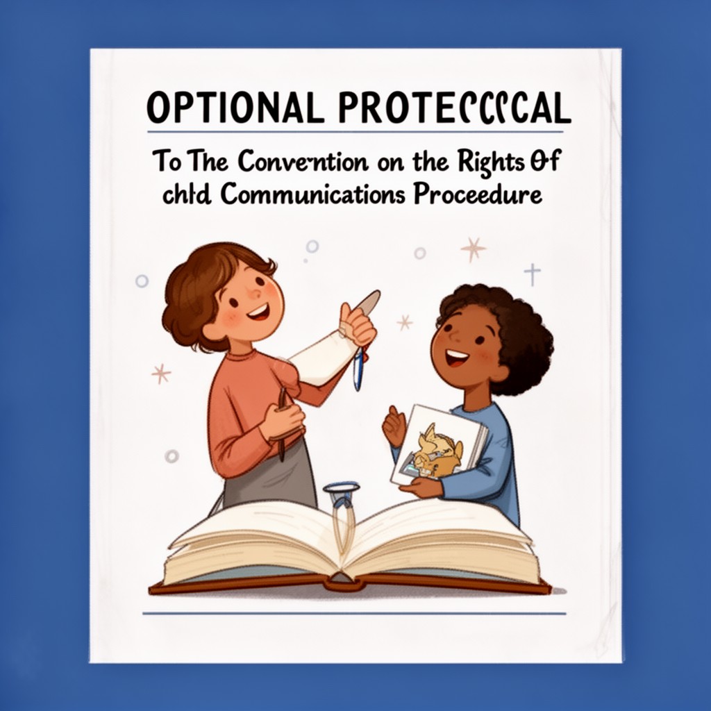 AI-generated illustration of Optional Protocol to the Convention on the Rights of the Child on a communications procedure
