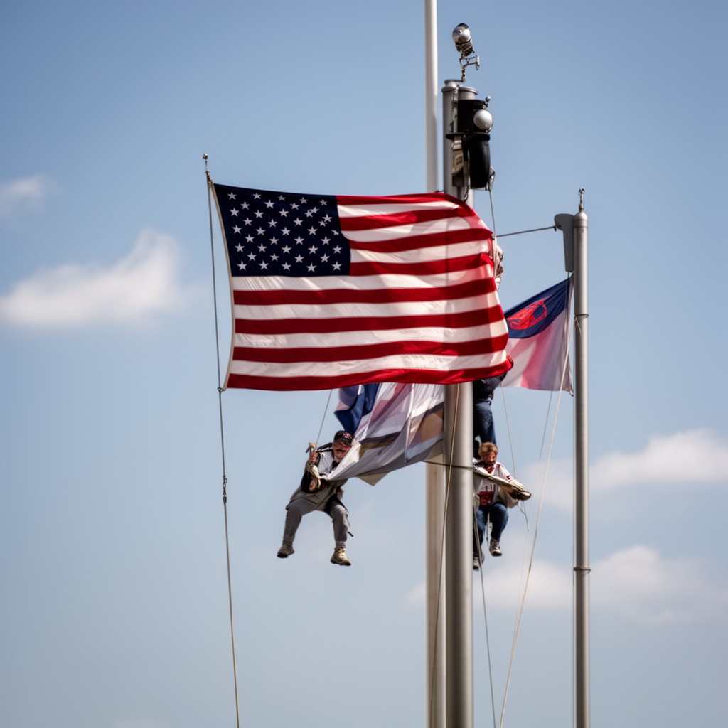 AI-generated illustration of Flag Code of the United States