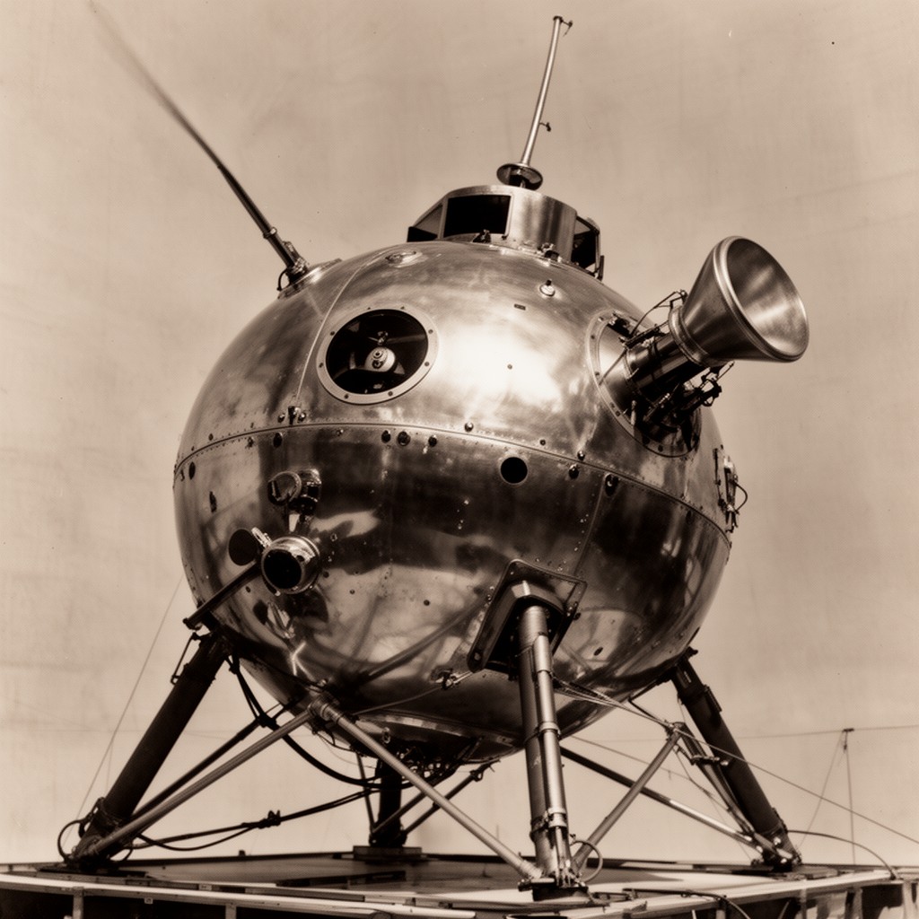 AI-generated illustration of Sputnik 2