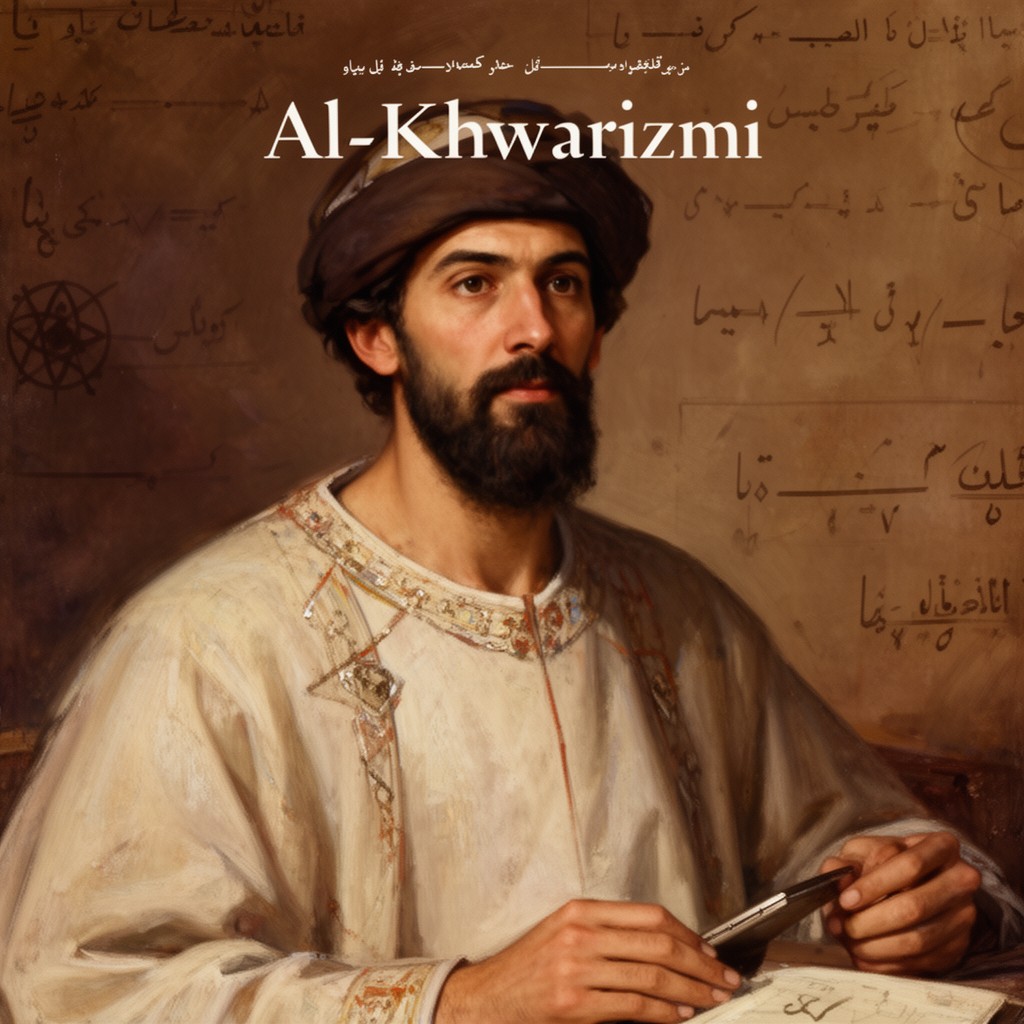 AI-generated illustration of Al-Khwarizmi