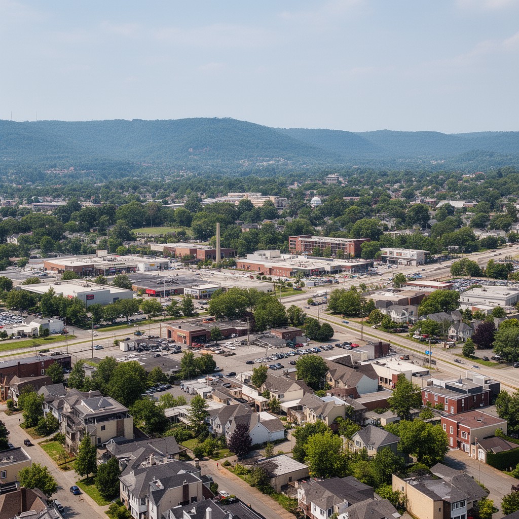 AI-generated illustration of West Knoxville