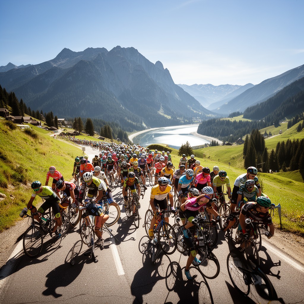 AI-generated illustration of L’Étape du Tour