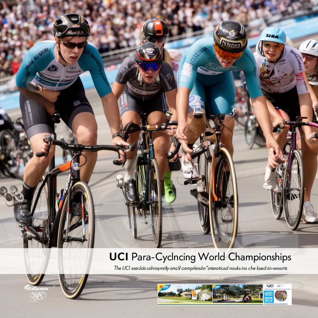AI-generated illustration of UCI Para-cycling World Championships
