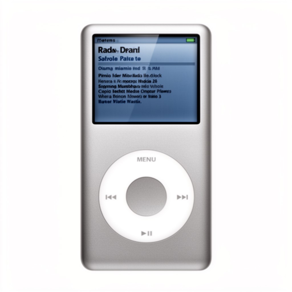AI-generated illustration of iPod