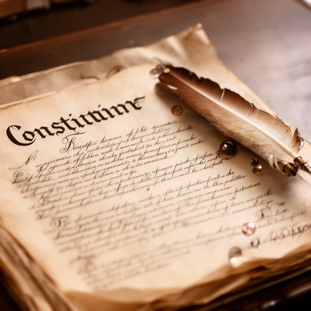 AI-generated illustration of Constitution of 1844 (Greece)