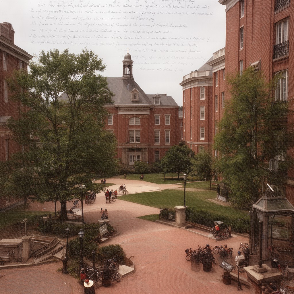 AI-generated illustration of Faculty of Arts and Sciences, Harvard University