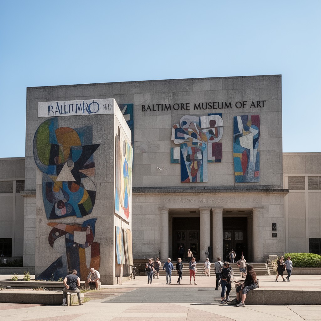 AI-generated illustration of Baltimore Museum of Art