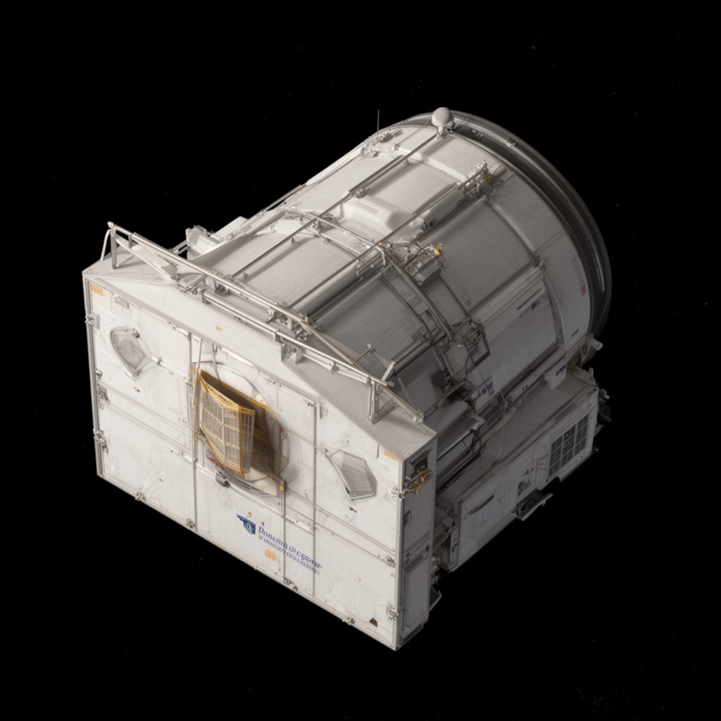 AI-generated illustration of Cygnus spacecraft