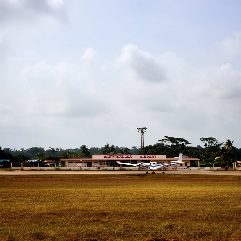 AI-generated illustration of Batticaloa Airport