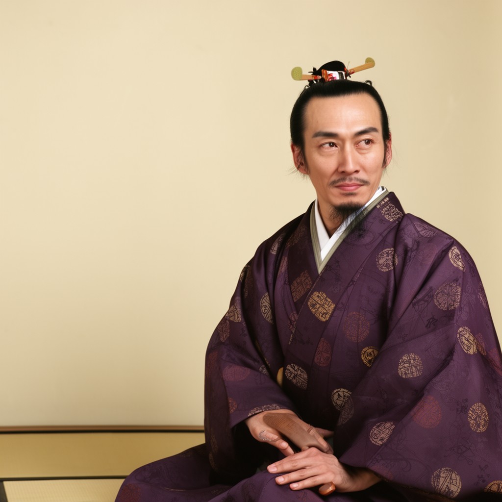 AI-generated illustration of Fujiwara no Michinaga