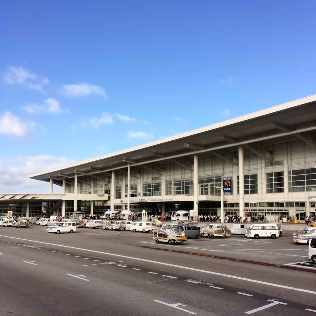 AI-generated illustration of Naha Airport