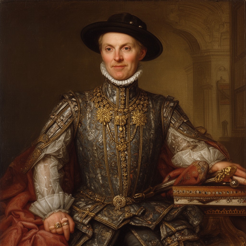 AI-generated illustration of John Dudley, Duke of Northumberland