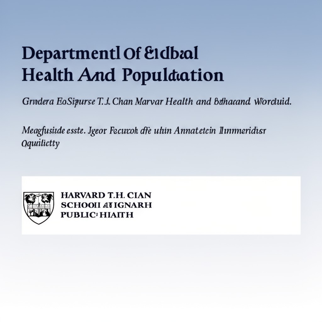 AI-generated illustration of Department of Global Health and Population