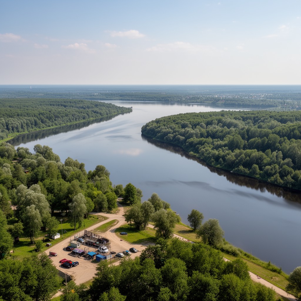 AI-generated illustration of Istrinskoye Reservoir