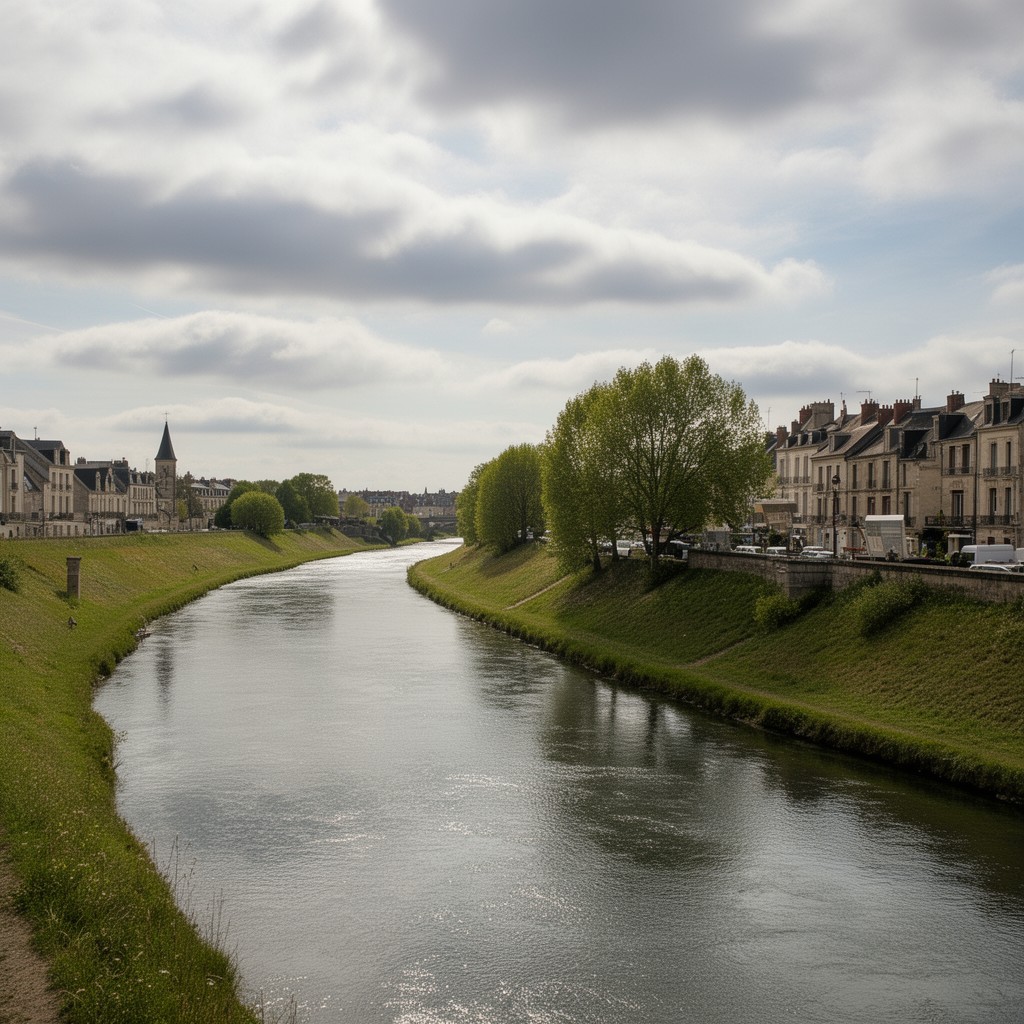 AI-generated illustration of Vesle River