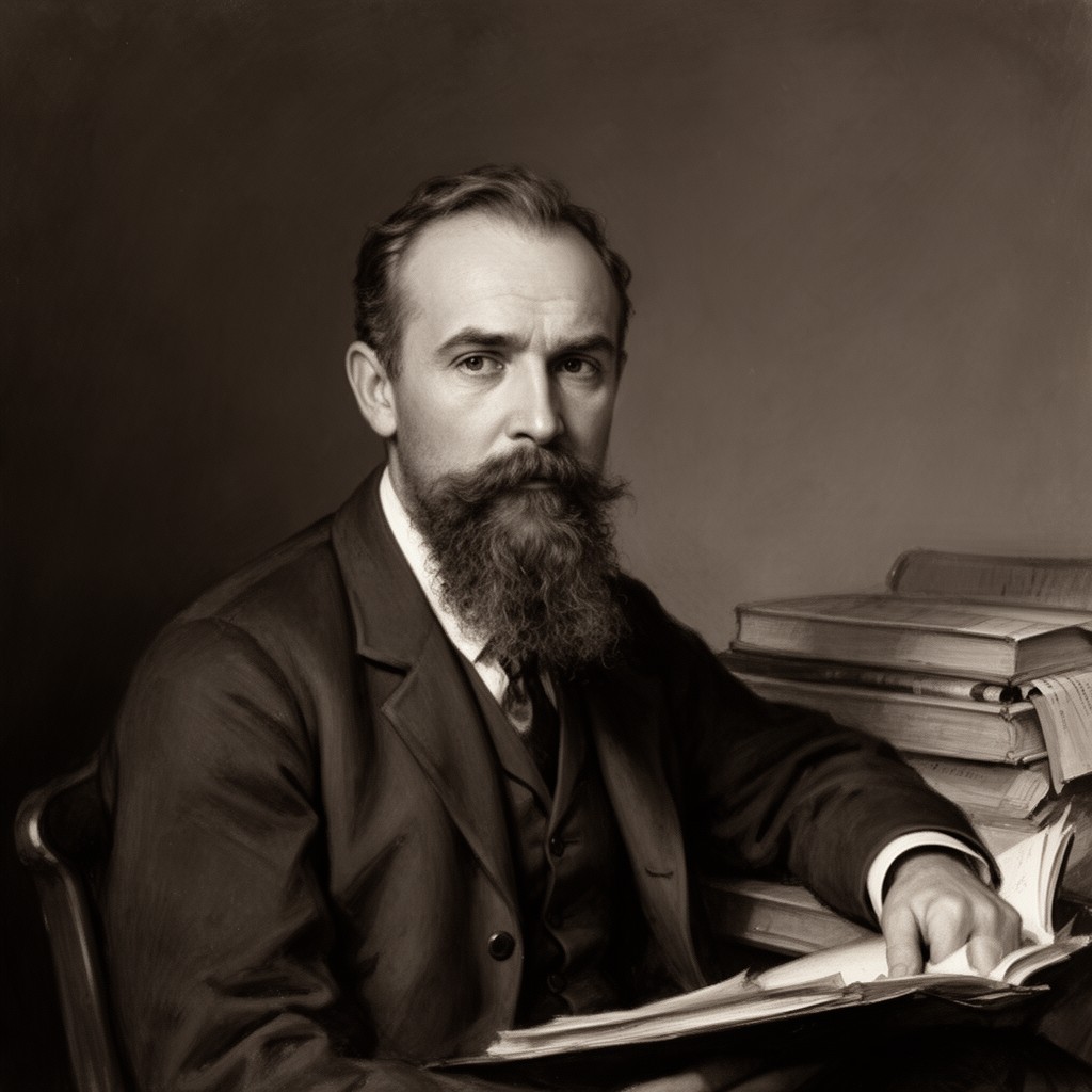 AI-generated illustration of Friedrich von Wieser