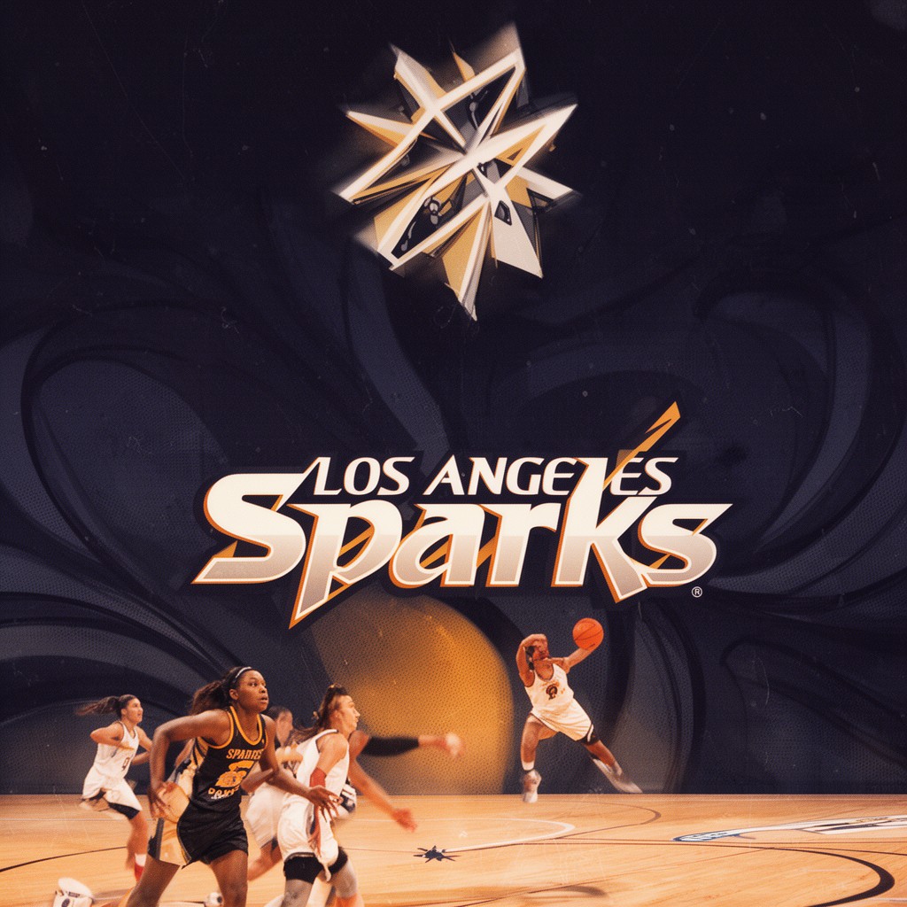 AI-generated illustration of Los Angeles Sparks