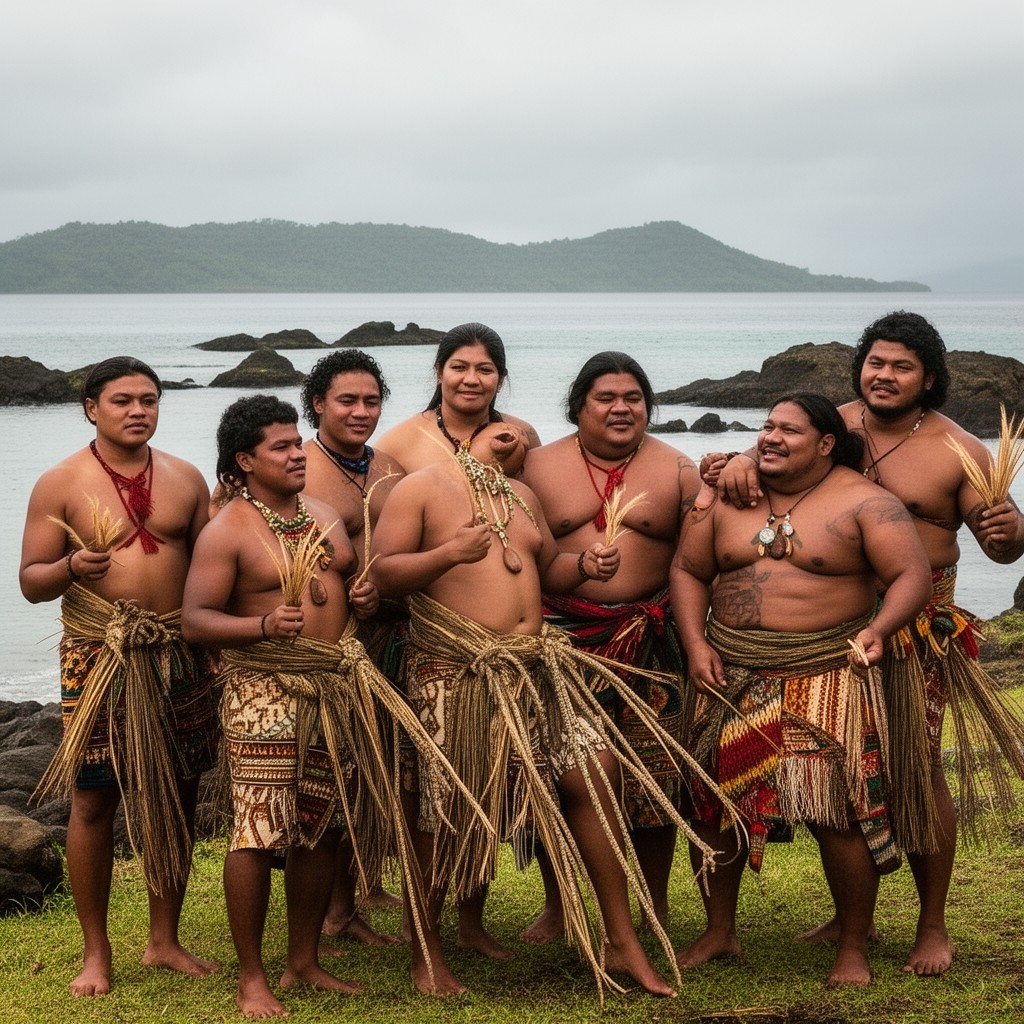 AI-generated illustration of Samoans
