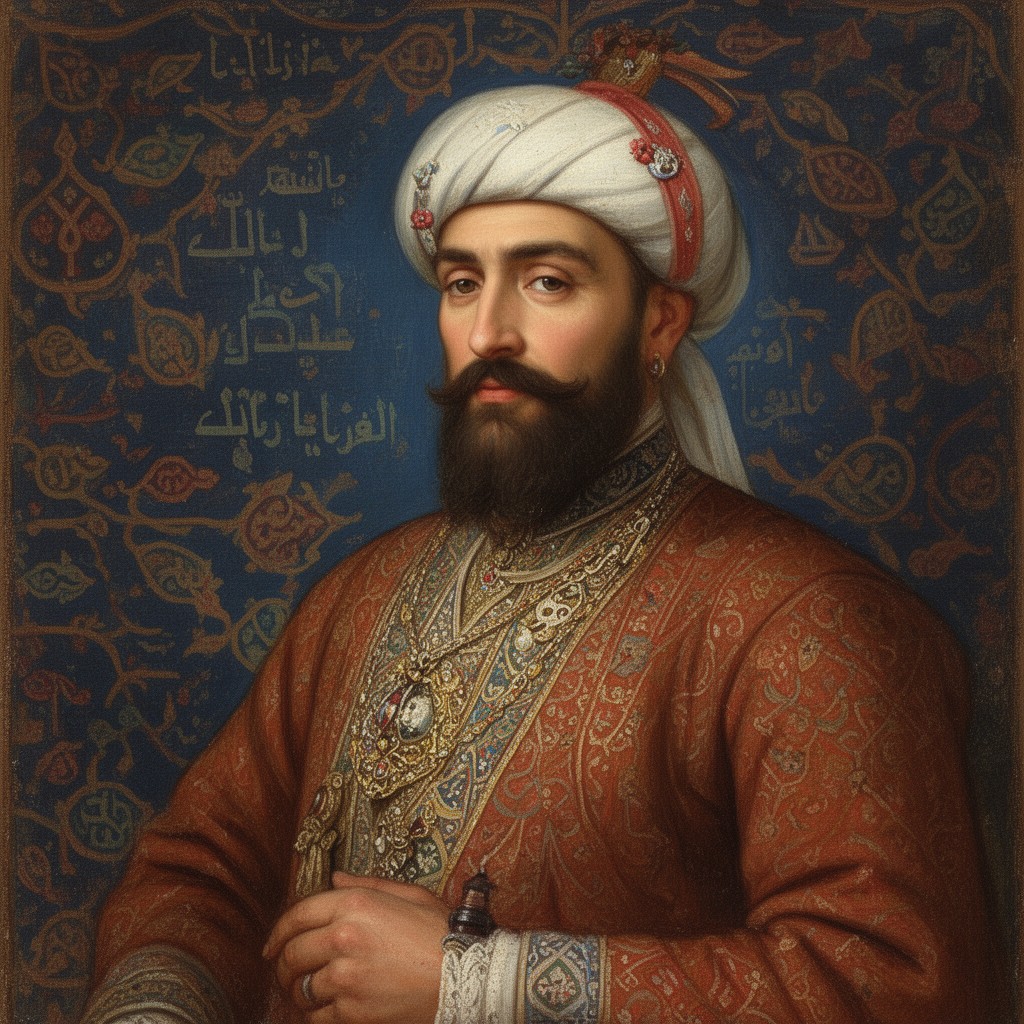 AI-generated illustration of Shah Tahmasp I