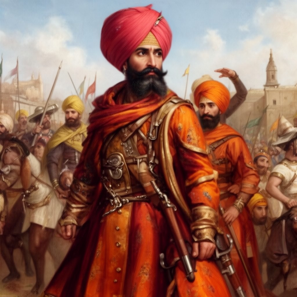 AI-generated illustration of Akali Phula Singh