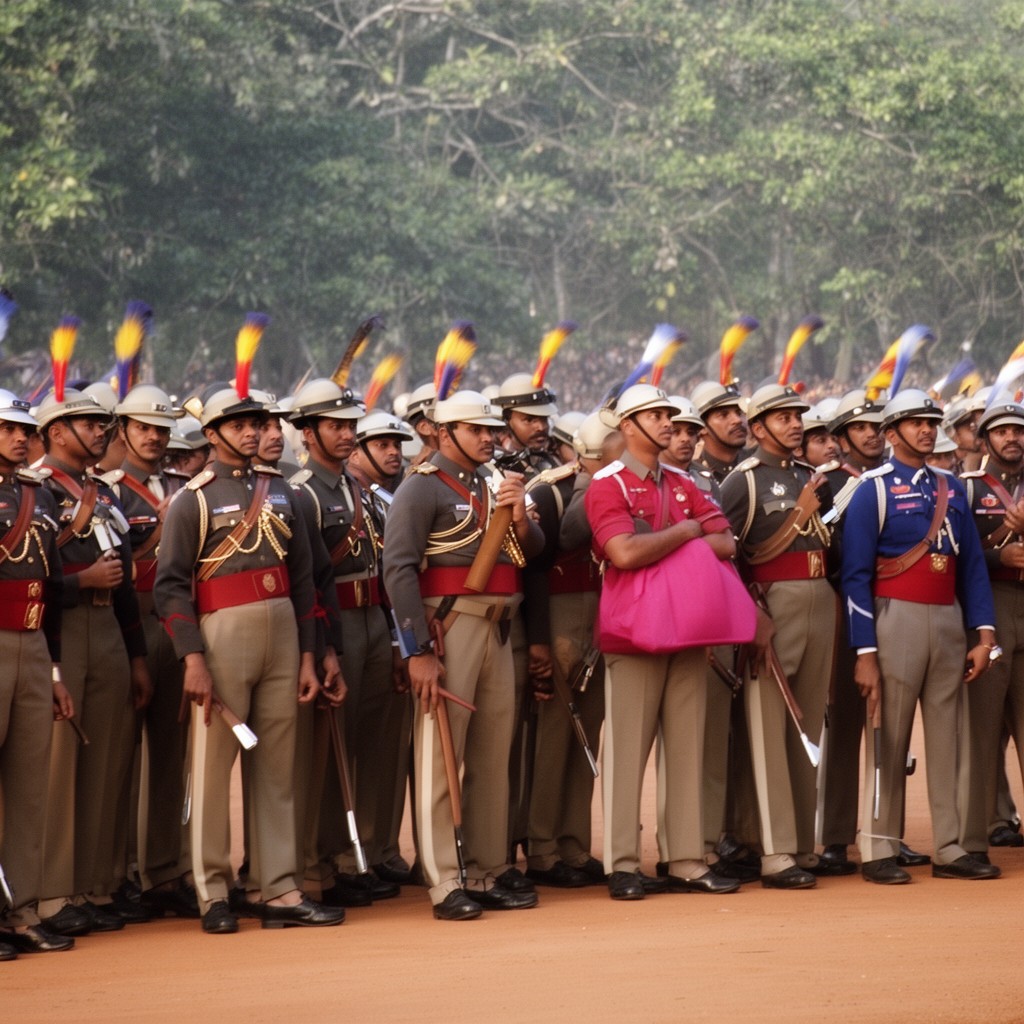AI-generated illustration of Madras Army