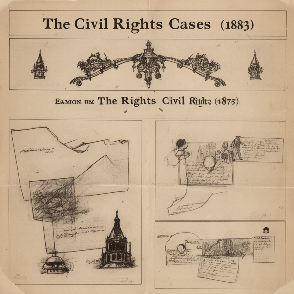 AI-generated illustration of The Civil Rights Cases (1883)