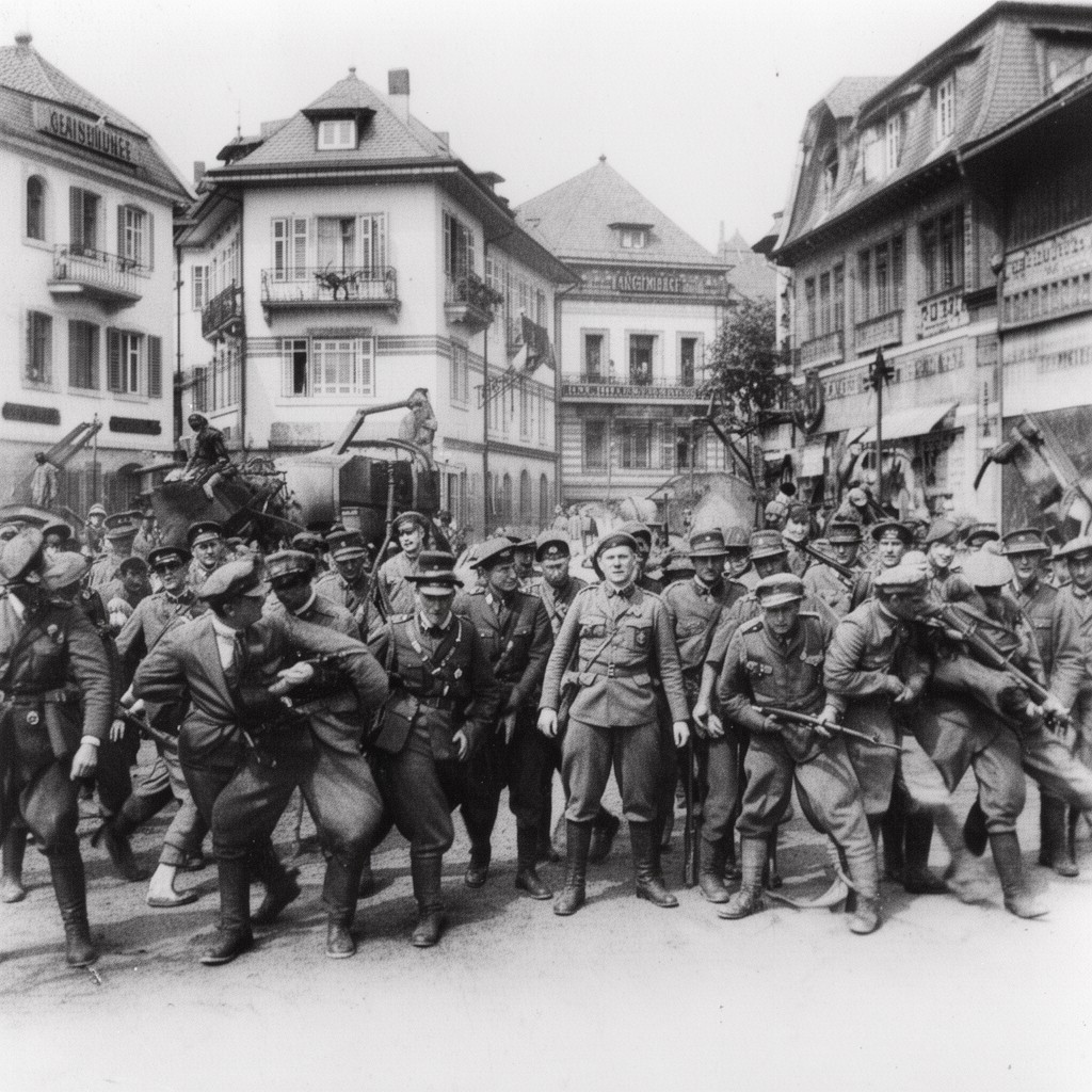 AI-generated illustration of Luxembourg Resistance