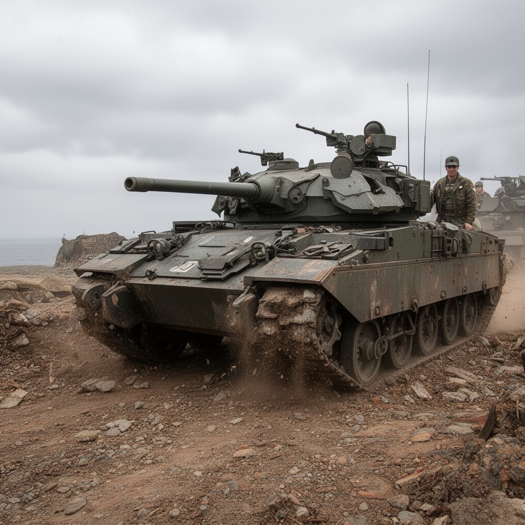 AI-generated illustration of 27th Armoured Brigade