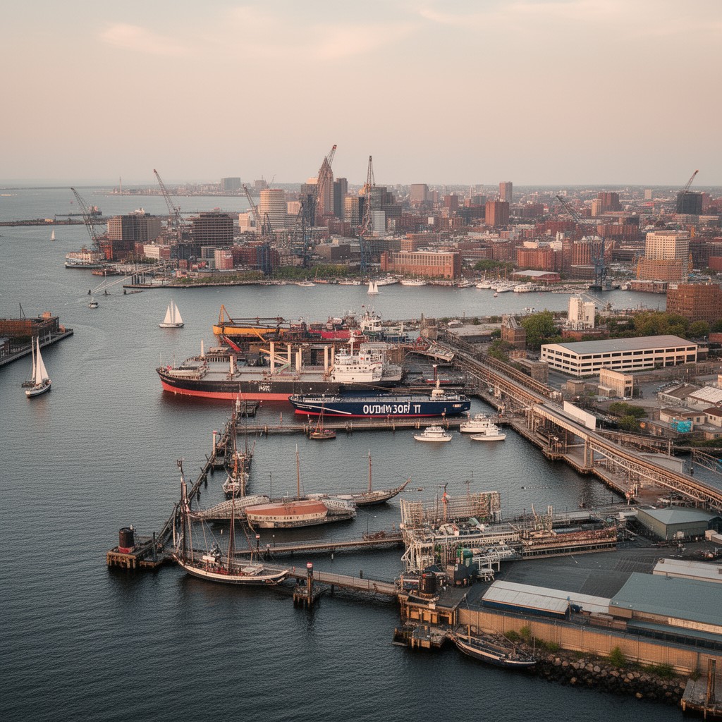 AI-generated illustration of Outer Harbor