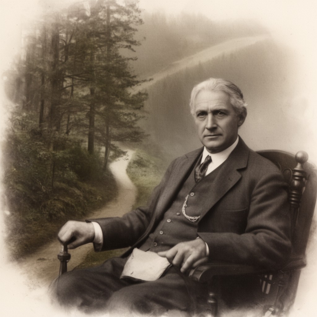 AI-generated illustration of Benton MacKaye