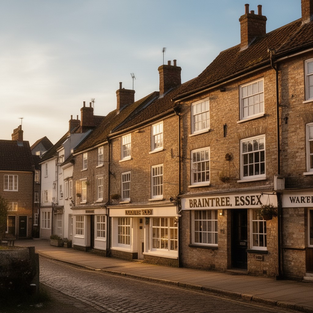 AI-generated illustration of Braintree, Essex, England