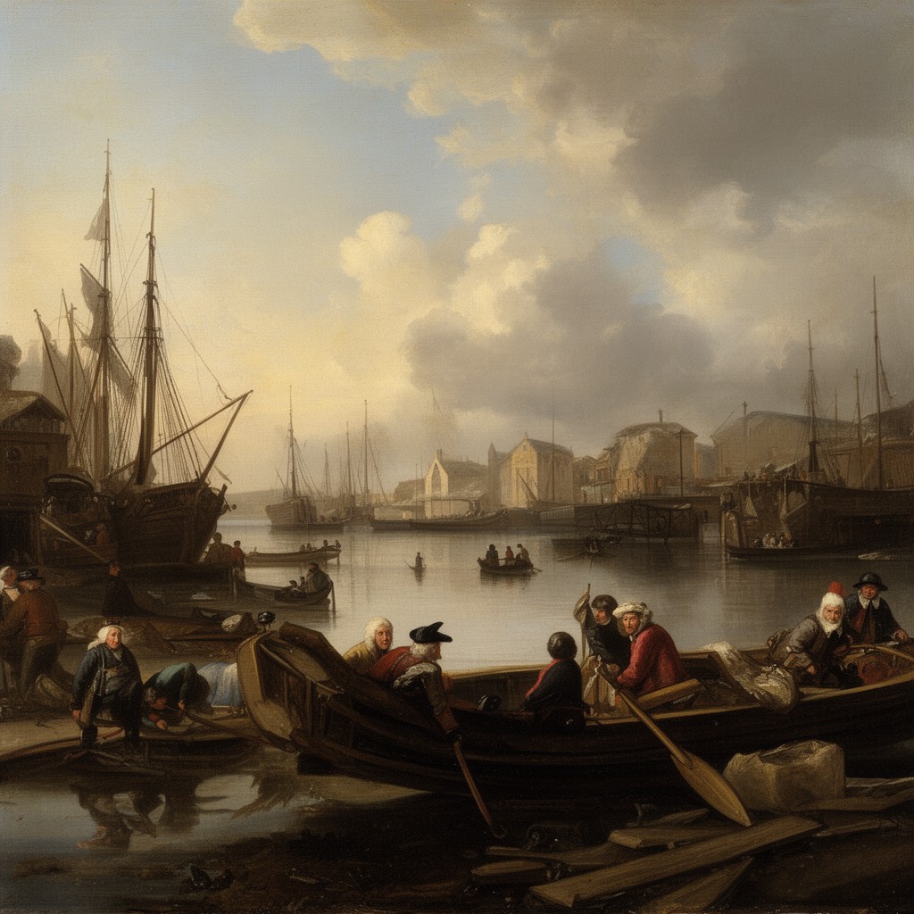 AI-generated illustration of Jan van de Cappelle