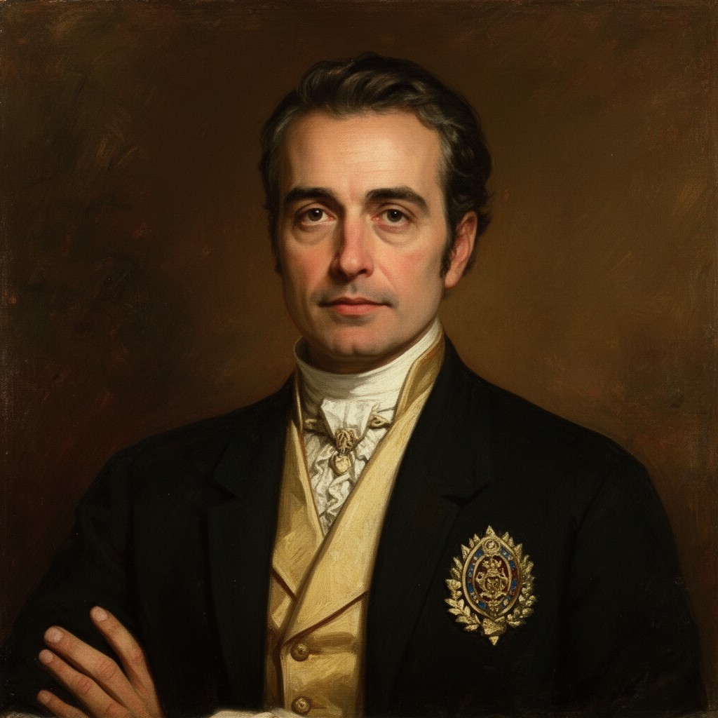 AI-generated illustration of Antonio José Amar y Borbón