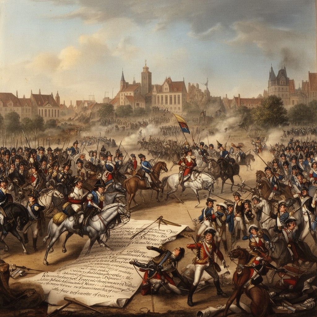 AI-generated illustration of Battle of Warburg