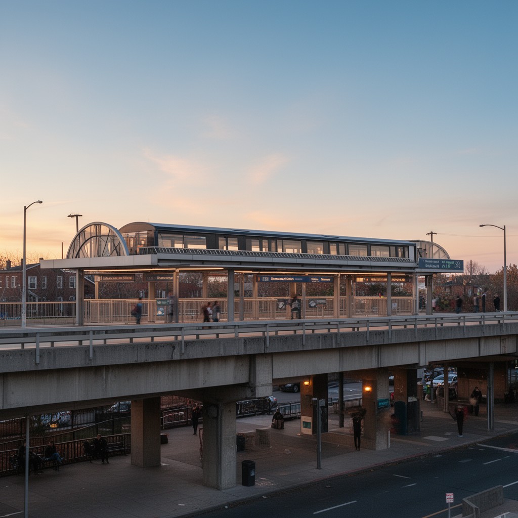 AI-generated illustration of Deanwood station