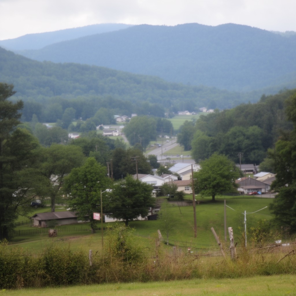 AI-generated illustration of Spanishburg, West Virginia