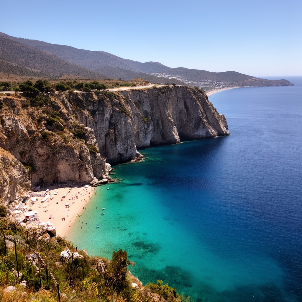 AI-generated illustration of Lefkada