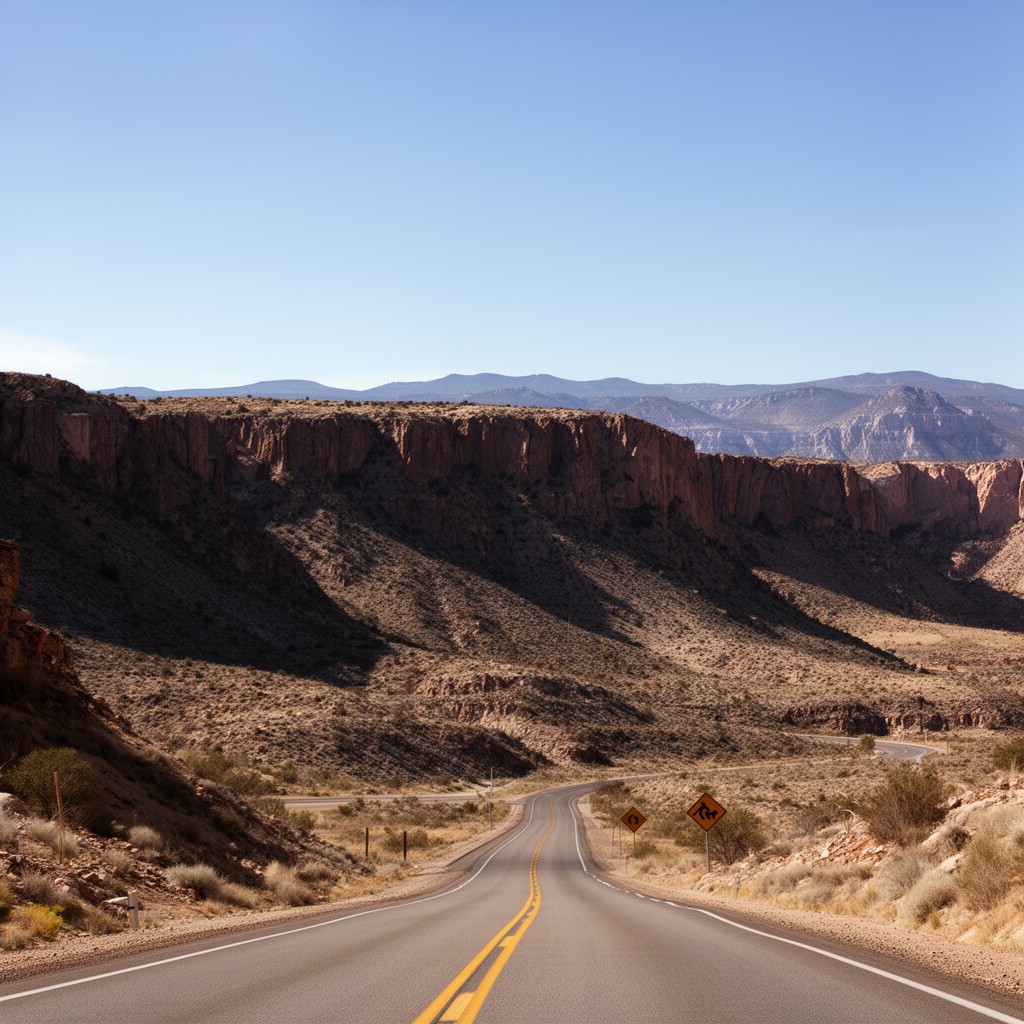 AI-generated illustration of Nevada Scenic Byway