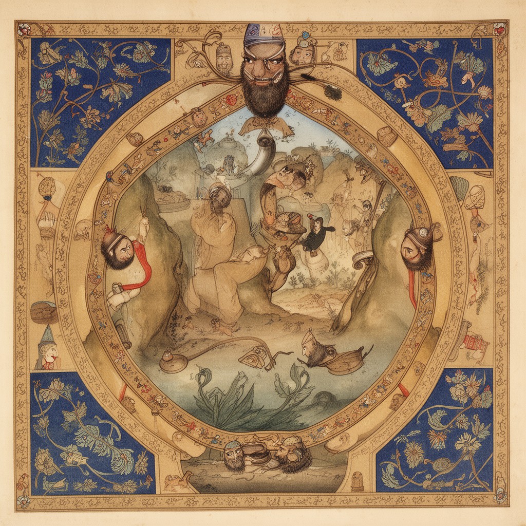 AI-generated illustration of Buyid dynasty