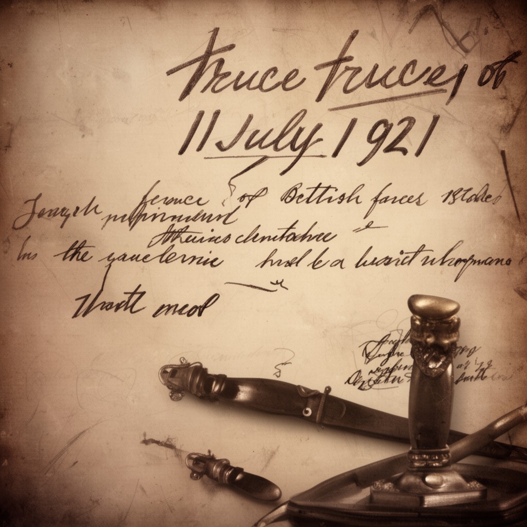 AI-generated illustration of Truce of 11 July 1921